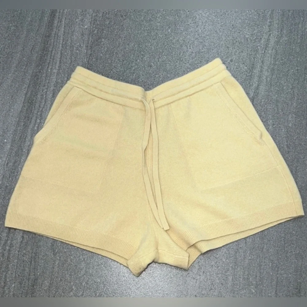 INTERMIX High Waist Tan Women's Shorts - Picture 1 of 11